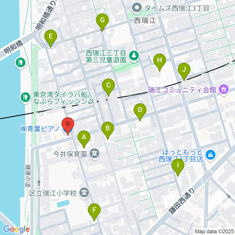 青葉ピアノ周辺の駐車場・コインパーキング一覧地図