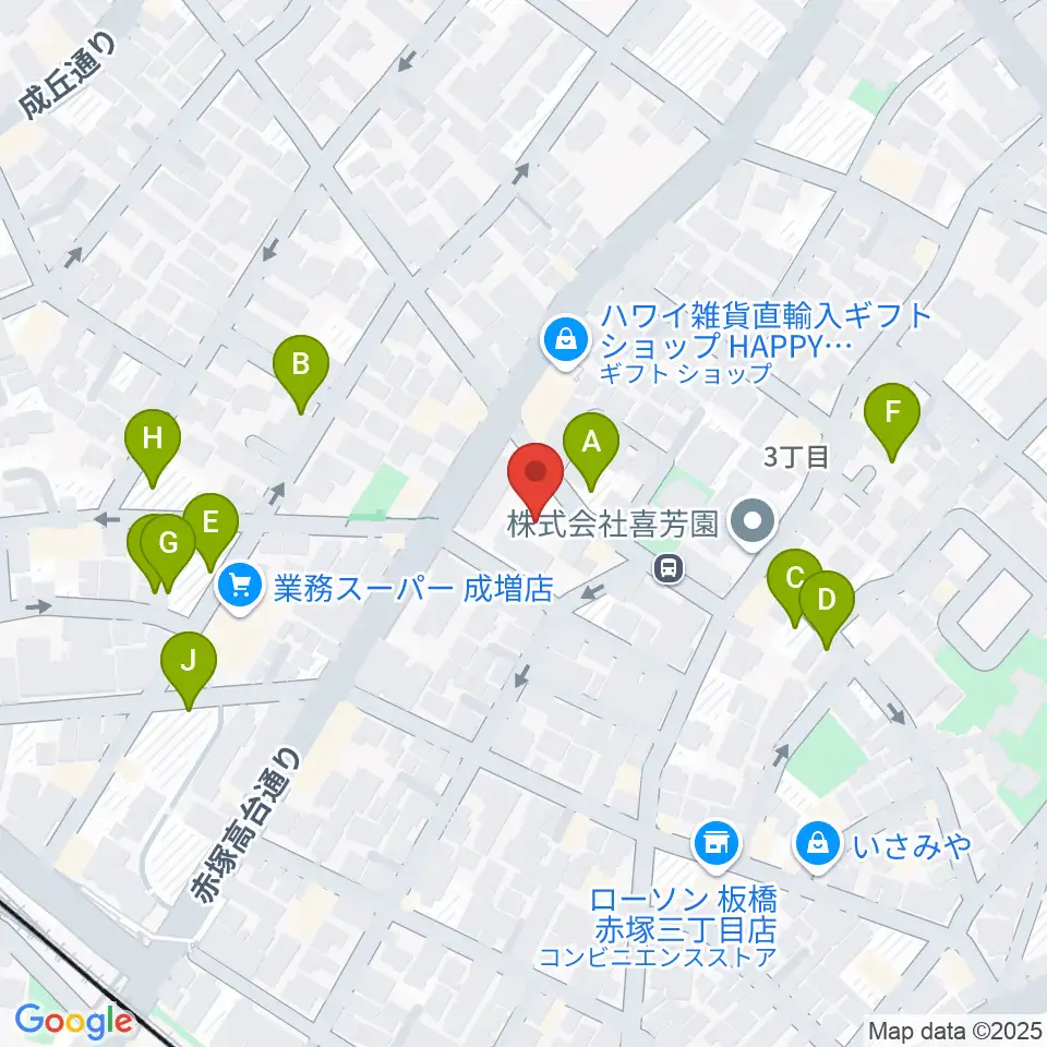 ギターライフ社周辺の駐車場・コインパーキング一覧地図