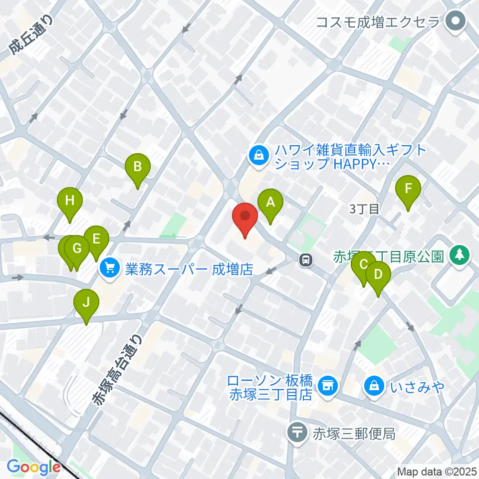 ギターライフ社周辺の駐車場・コインパーキング一覧地図