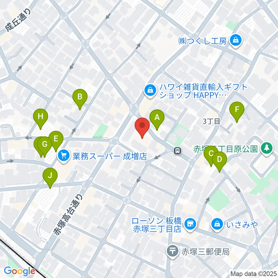 ギターライフ社周辺の駐車場・コインパーキング一覧地図
