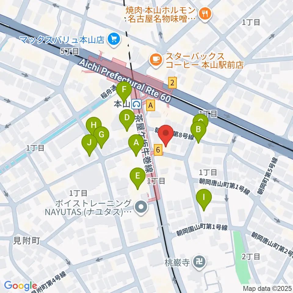 弦楽器グレイス周辺の駐車場・コインパーキング一覧地図