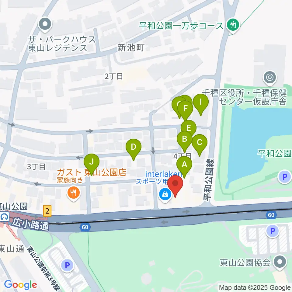 磯貝工房周辺の駐車場・コインパーキング一覧地図