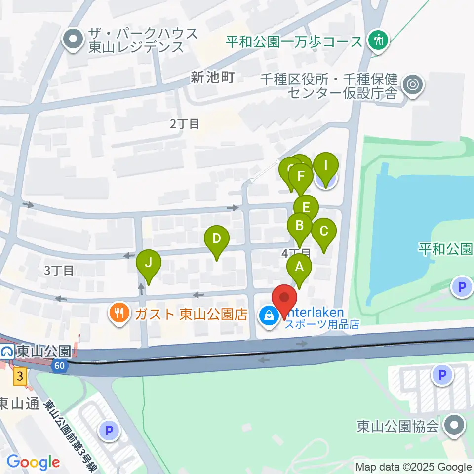 磯貝工房周辺の駐車場・コインパーキング一覧地図