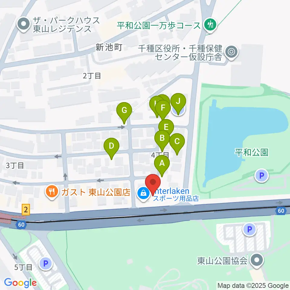 磯貝工房周辺の駐車場・コインパーキング一覧地図