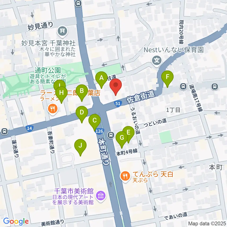 ルイジアナ・ギターズ周辺の駐車場・コインパーキング一覧地図