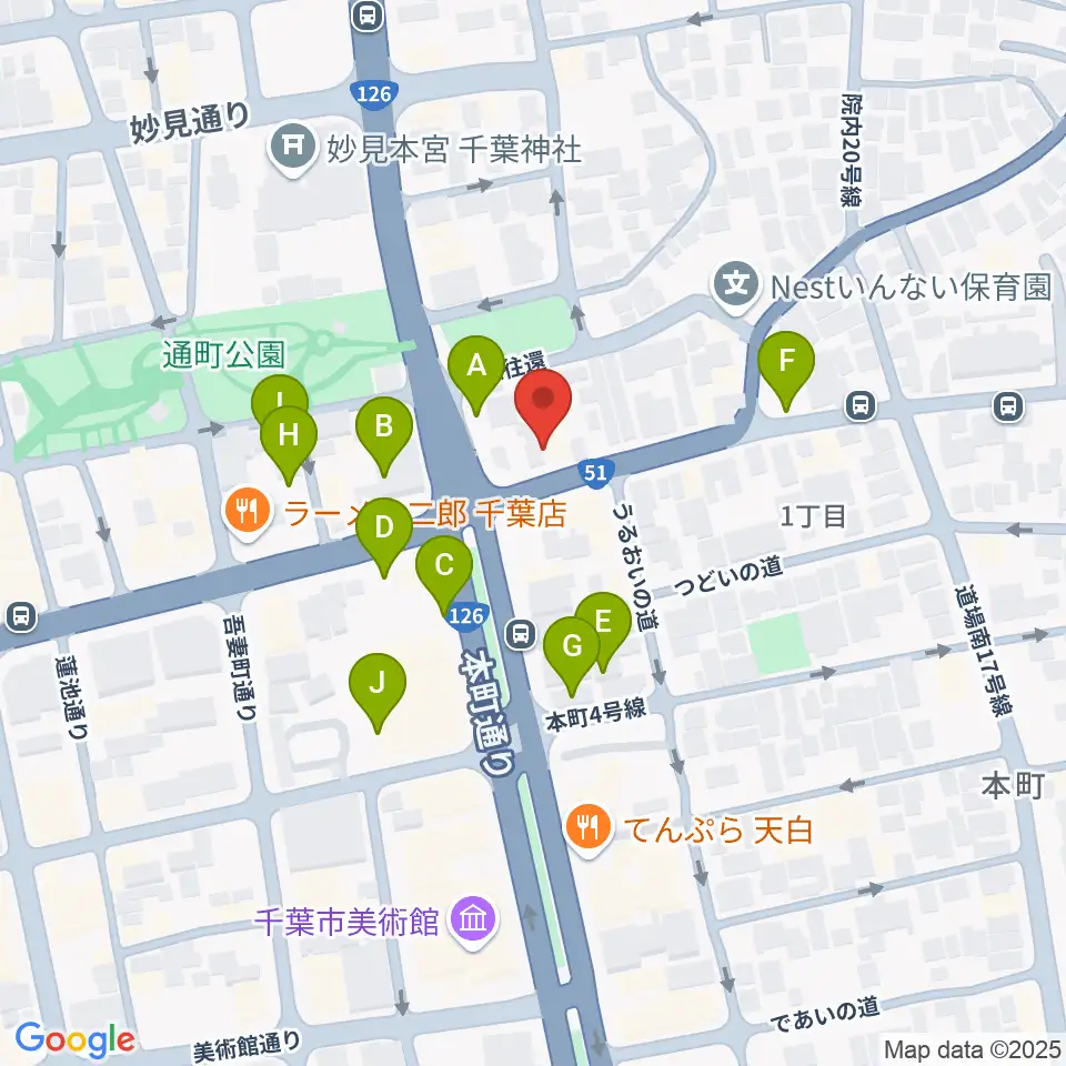 ルイジアナ・ギターズ周辺の駐車場・コインパーキング一覧地図