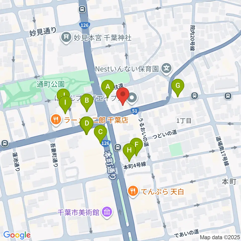 ルイジアナ・ギターズ周辺の駐車場・コインパーキング一覧地図