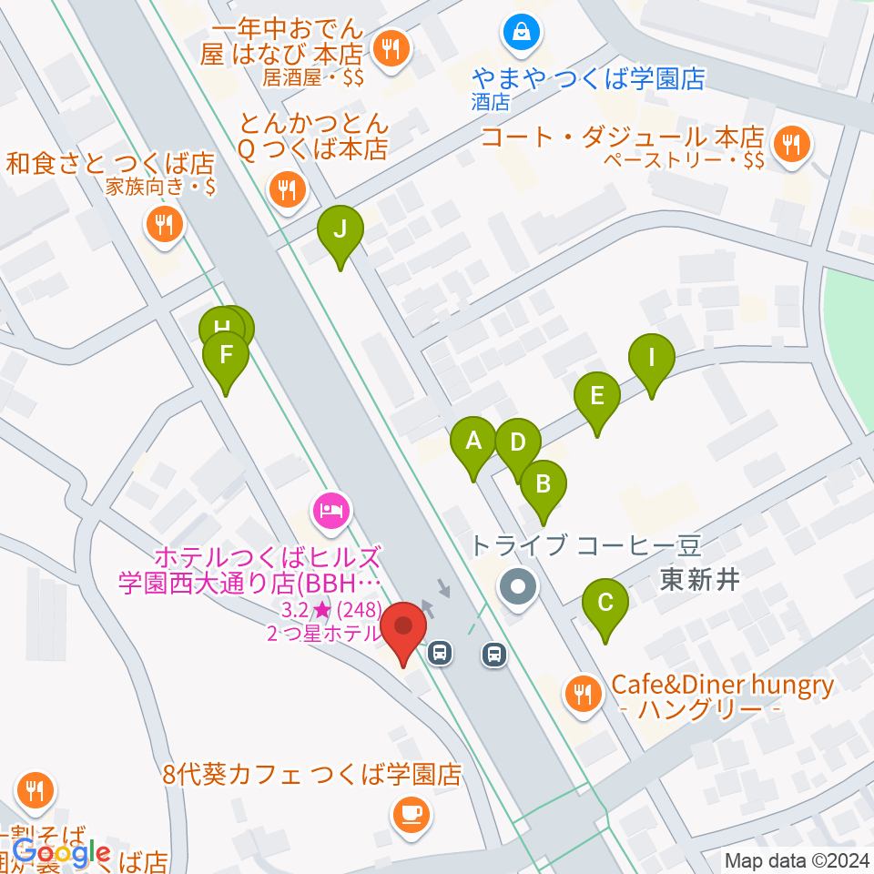 クレフ楽器周辺の駐車場・コインパーキング一覧地図