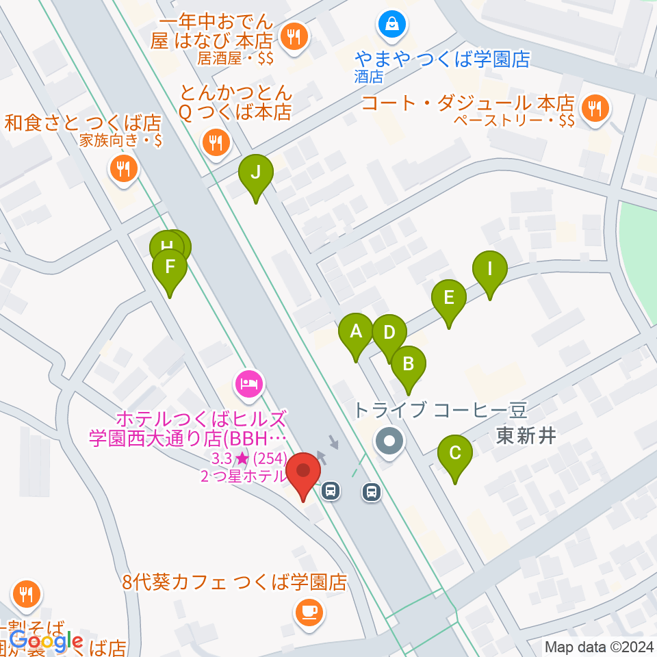 クレフ楽器周辺の駐車場・コインパーキング一覧地図