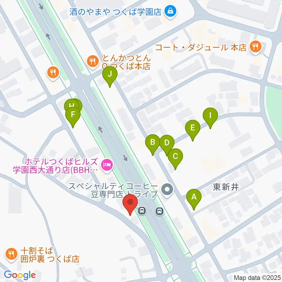 クレフ楽器周辺の駐車場・コインパーキング一覧地図