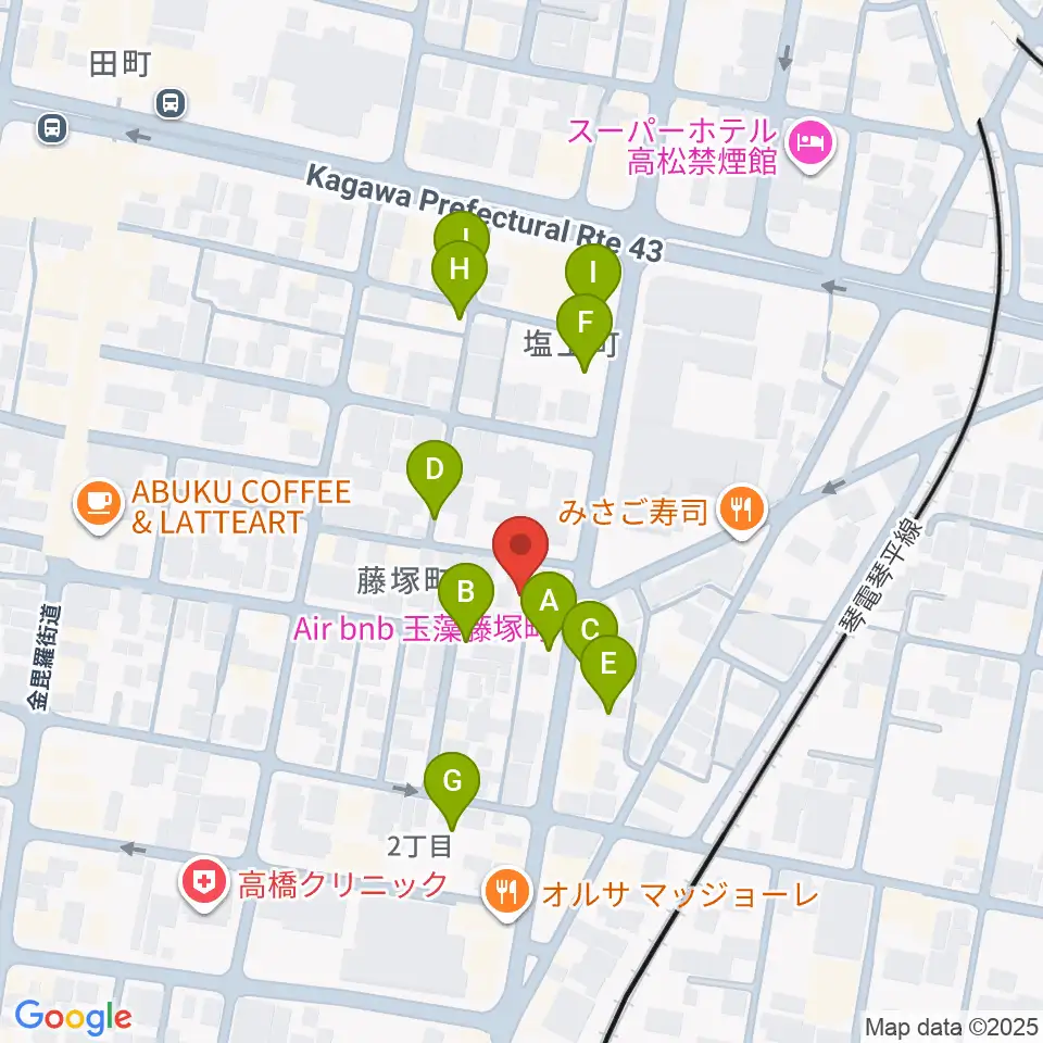 管楽器専門店ミュージカルヒロ周辺の駐車場・コインパーキング一覧地図
