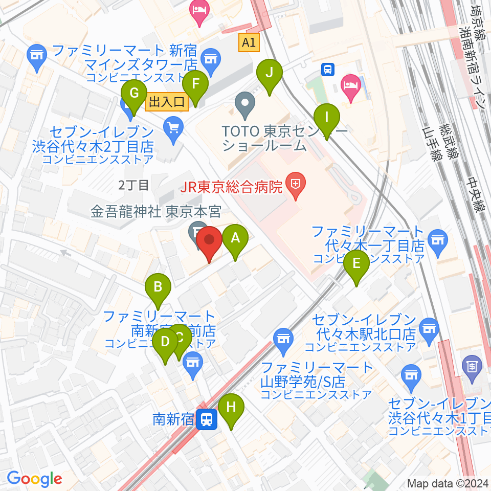 絃楽器のイグチ周辺の駐車場・コインパーキング一覧地図