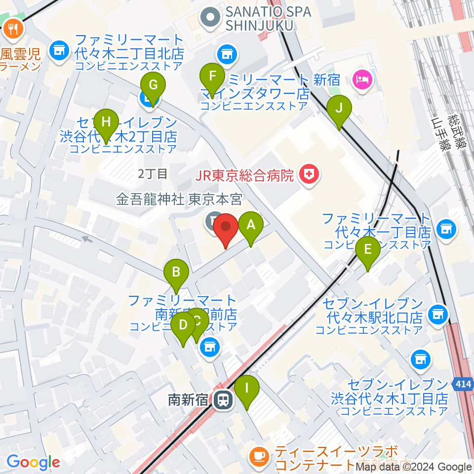 絃楽器のイグチ周辺の駐車場・コインパーキング一覧地図