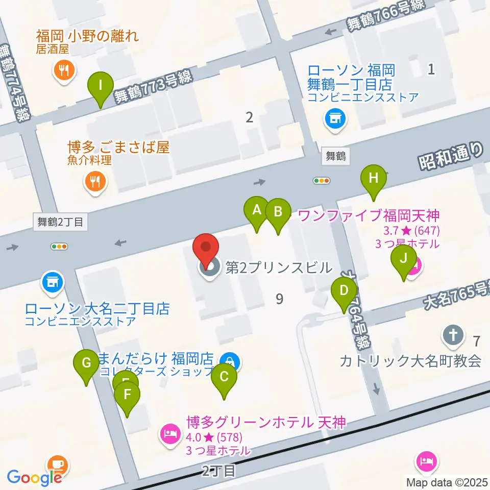 イズタ・バイオリン周辺の駐車場・コインパーキング一覧地図