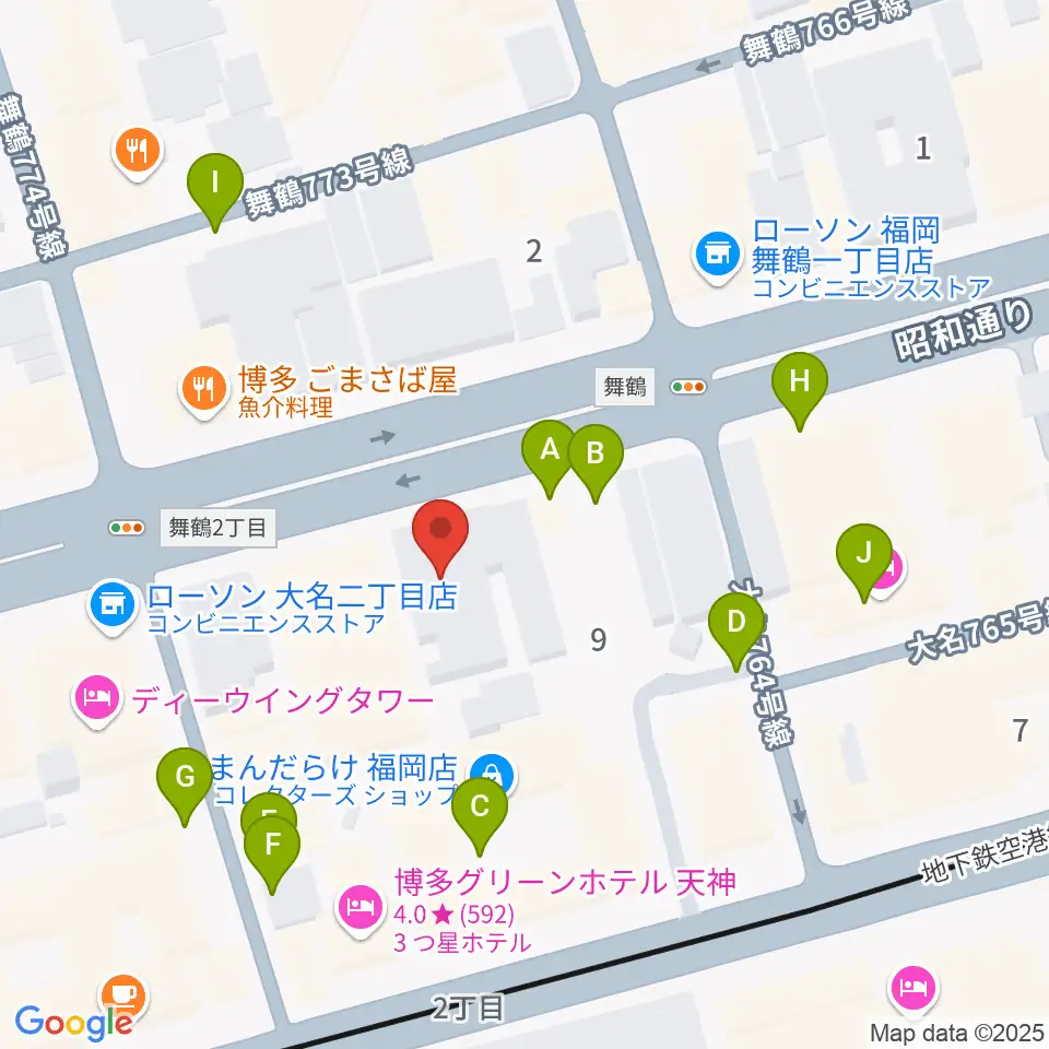 イズタ・バイオリン周辺の駐車場・コインパーキング一覧地図