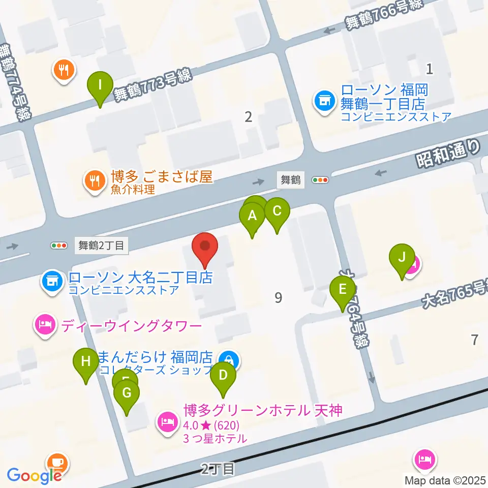 イズタ・バイオリン周辺の駐車場・コインパーキング一覧地図