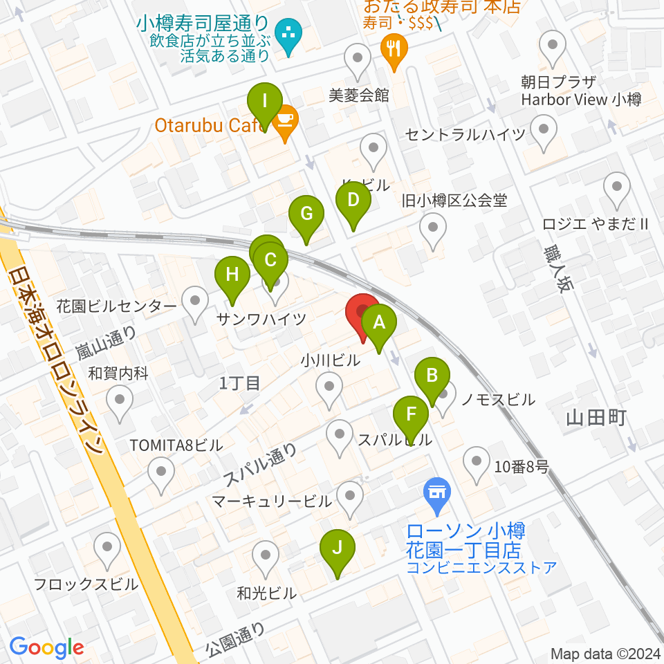 光栄堂楽器店周辺の駐車場・コインパーキング一覧地図