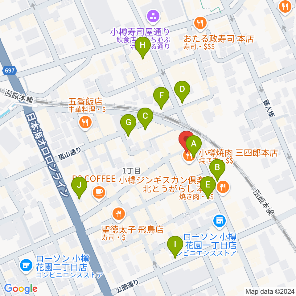 光栄堂楽器店周辺の駐車場・コインパーキング一覧地図