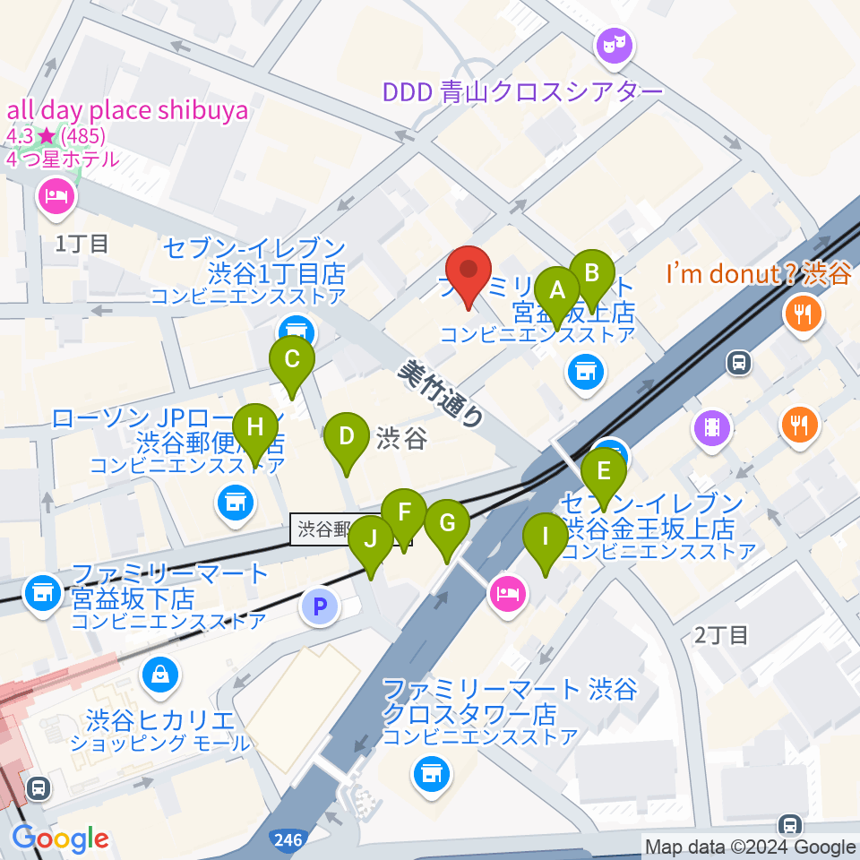 ネロ楽器周辺の駐車場・コインパーキング一覧地図