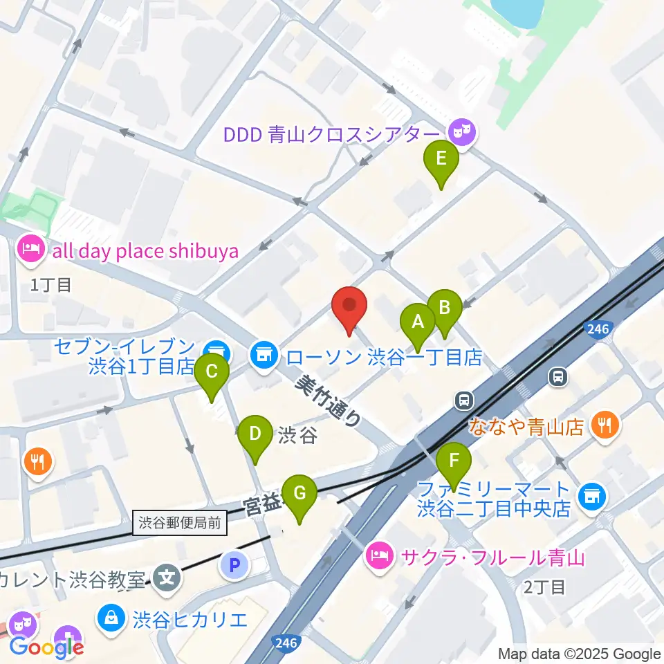 ネロ楽器周辺の駐車場・コインパーキング一覧地図