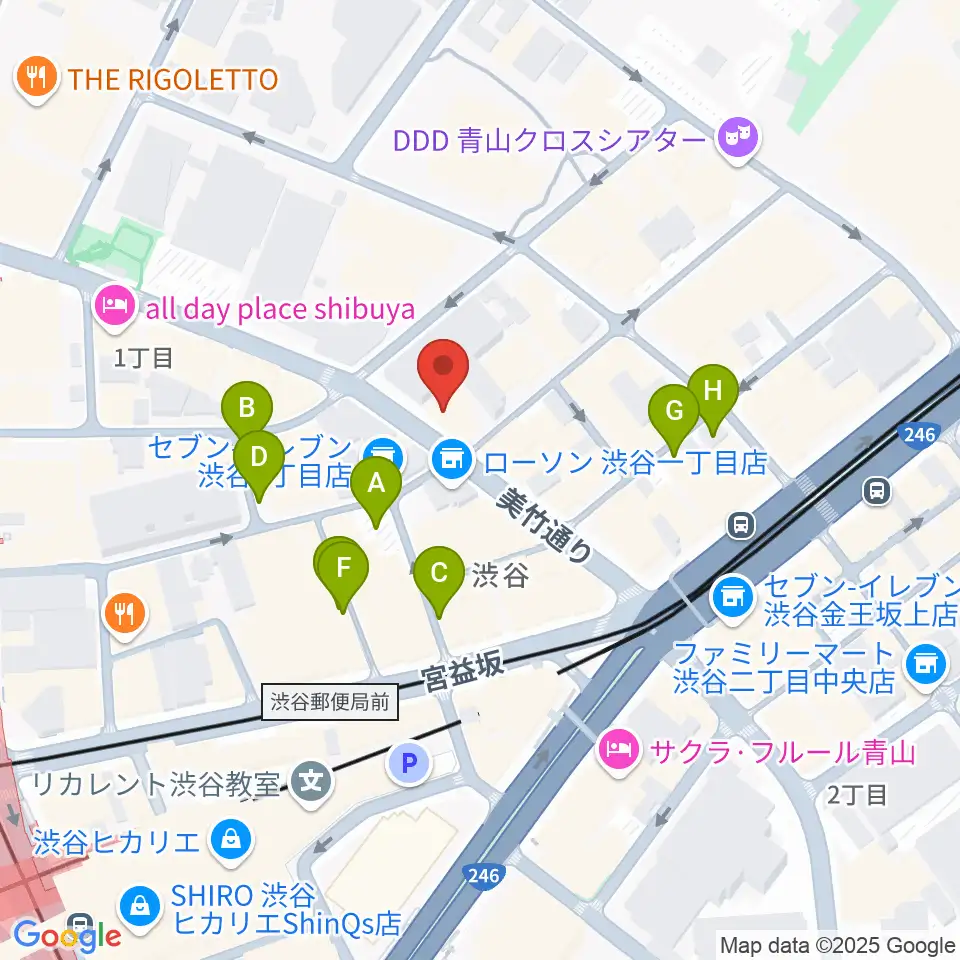 ニコニコギターズ周辺の駐車場・コインパーキング一覧地図