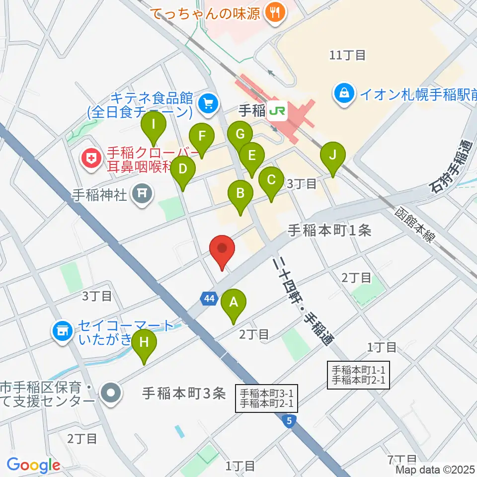 三響楽器周辺の駐車場・コインパーキング一覧地図