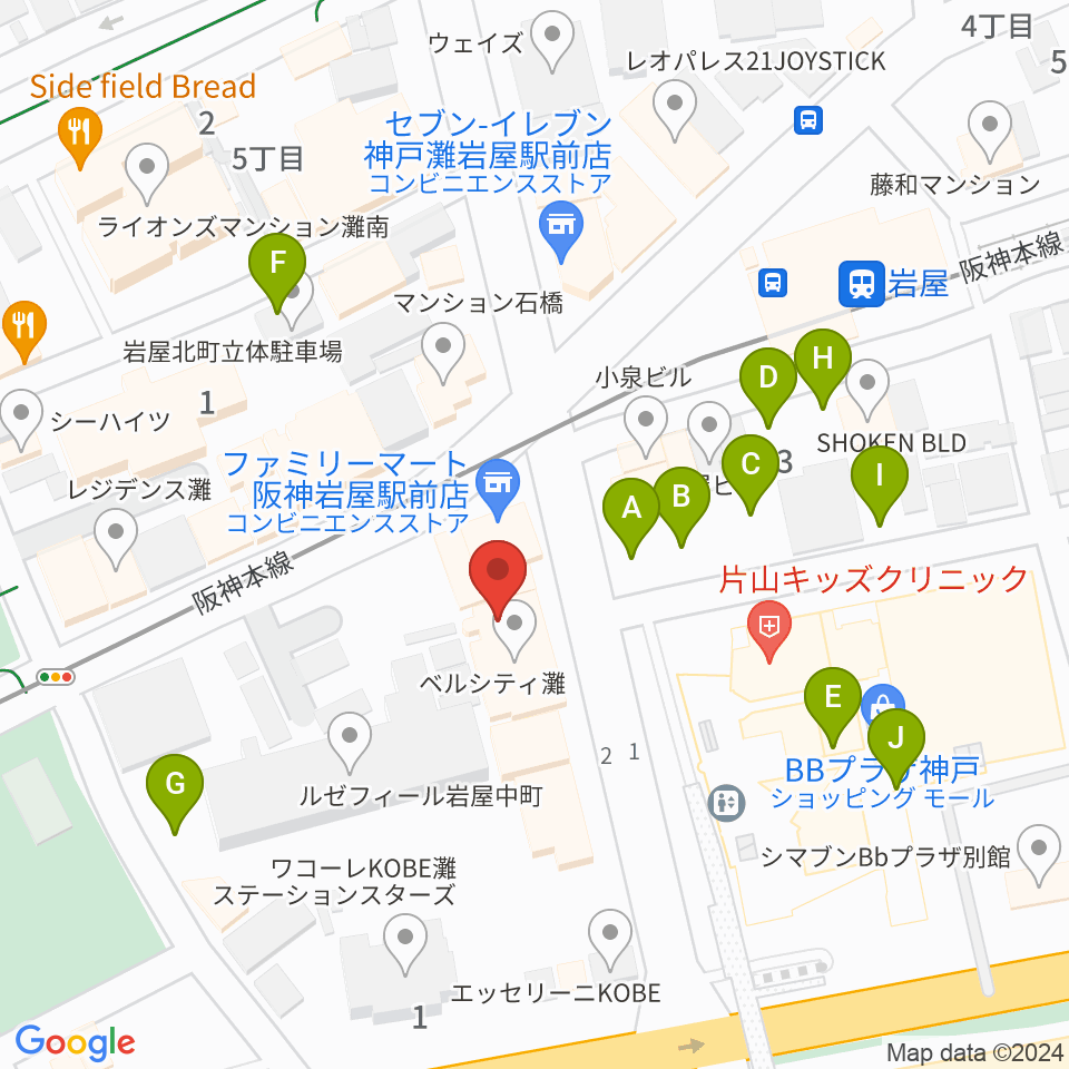 ゼーレ弦楽器工房周辺の駐車場・コインパーキング一覧地図