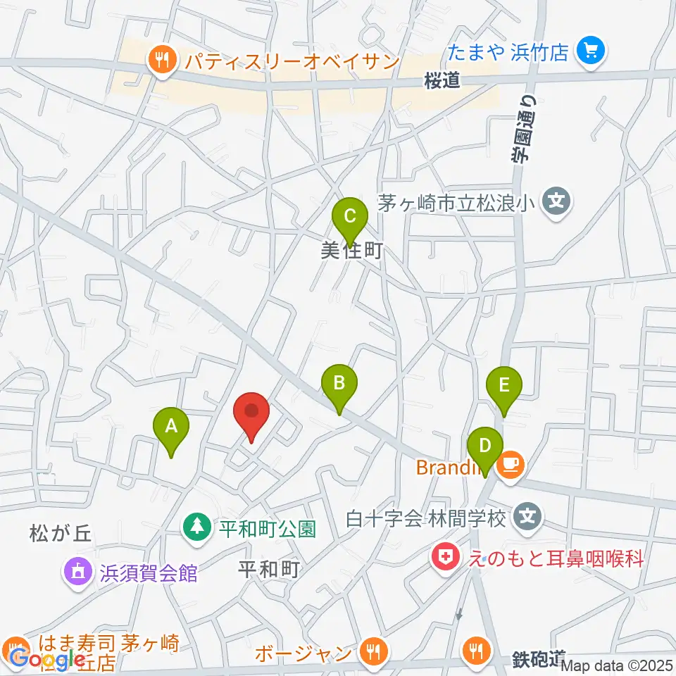 カホン工房 茅ヶ崎カホン周辺の駐車場・コインパーキング一覧地図
