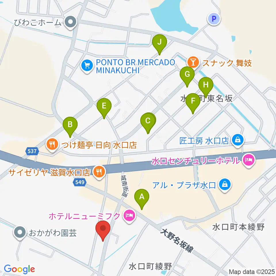 サンクス楽器周辺の駐車場・コインパーキング一覧地図