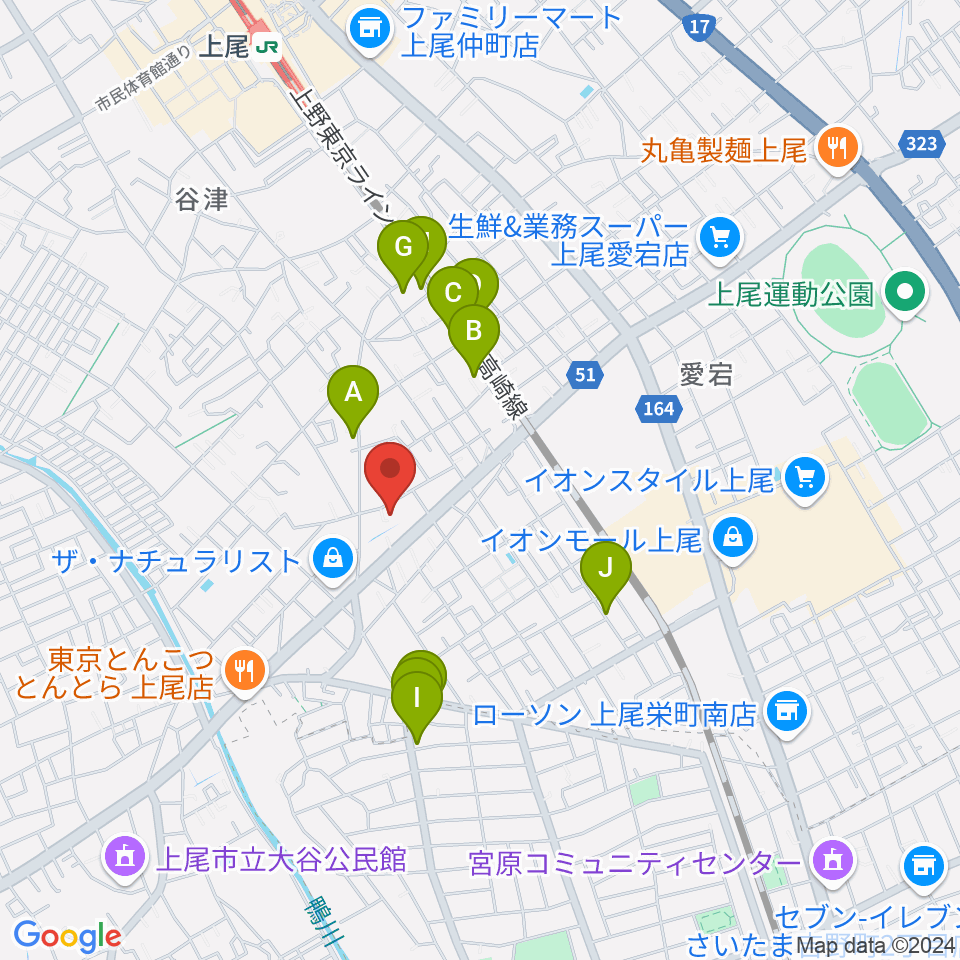 アーモンドグリーン周辺の駐車場・コインパーキング一覧地図