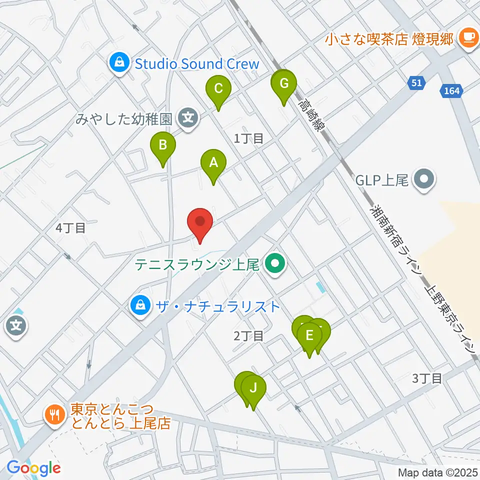 アーモンドグリーン周辺の駐車場・コインパーキング一覧地図