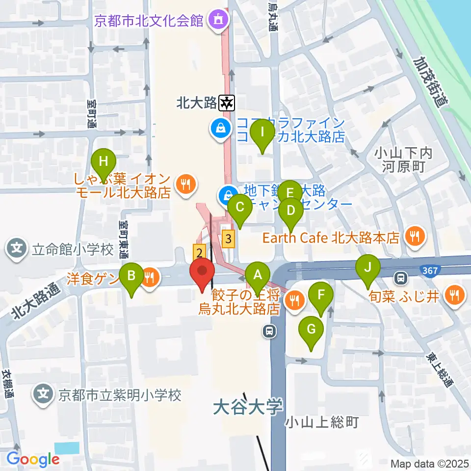 アメリカヤ楽器店周辺の駐車場・コインパーキング一覧地図