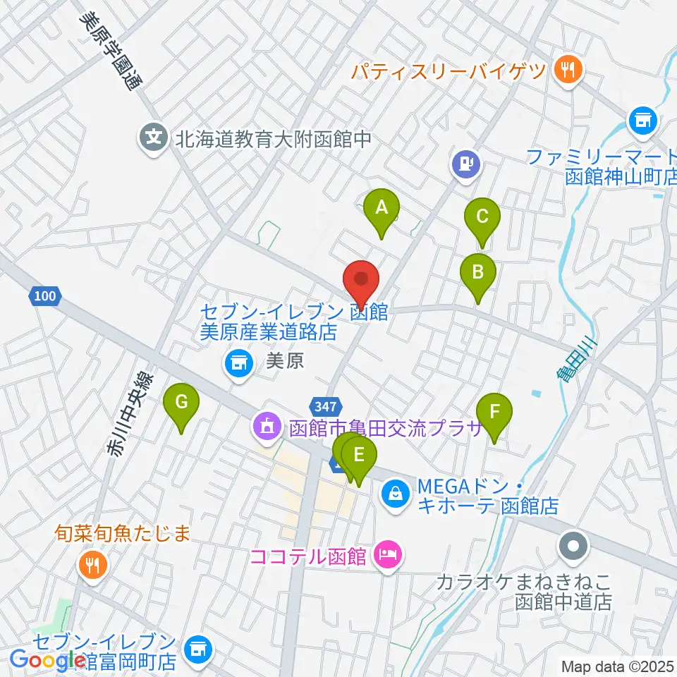 B.FACE MUSIC周辺の駐車場・コインパーキング一覧地図