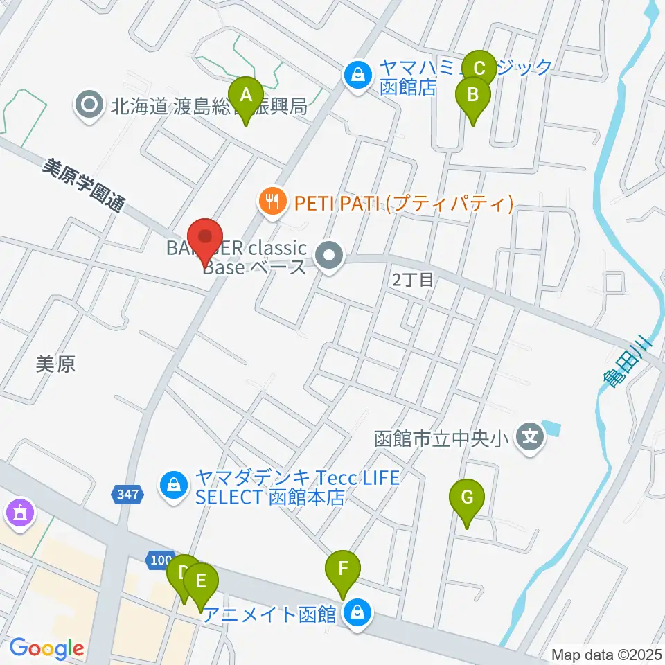 B.FACE MUSIC周辺の駐車場・コインパーキング一覧地図