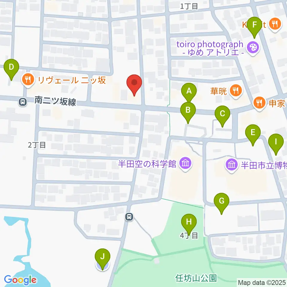 ピアノガーデンマツイシ周辺の駐車場・コインパーキング一覧地図