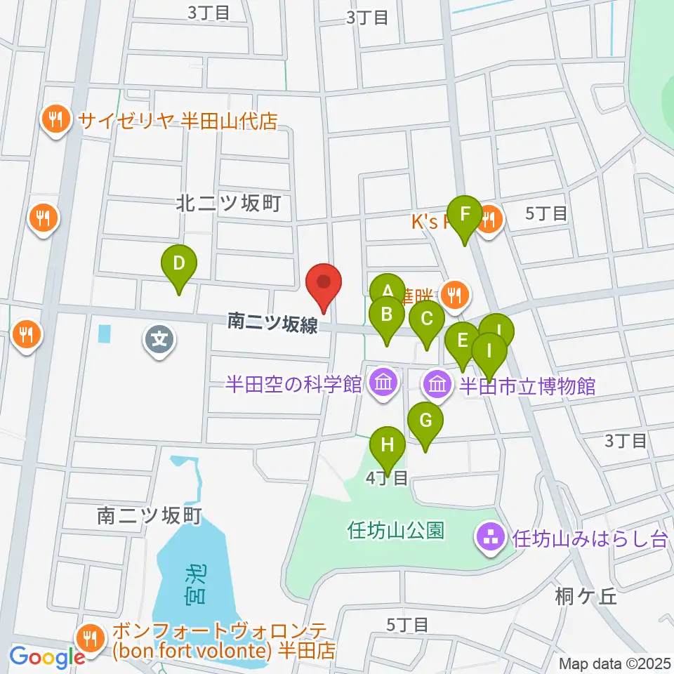 ピアノガーデンマツイシ周辺の駐車場・コインパーキング一覧地図
