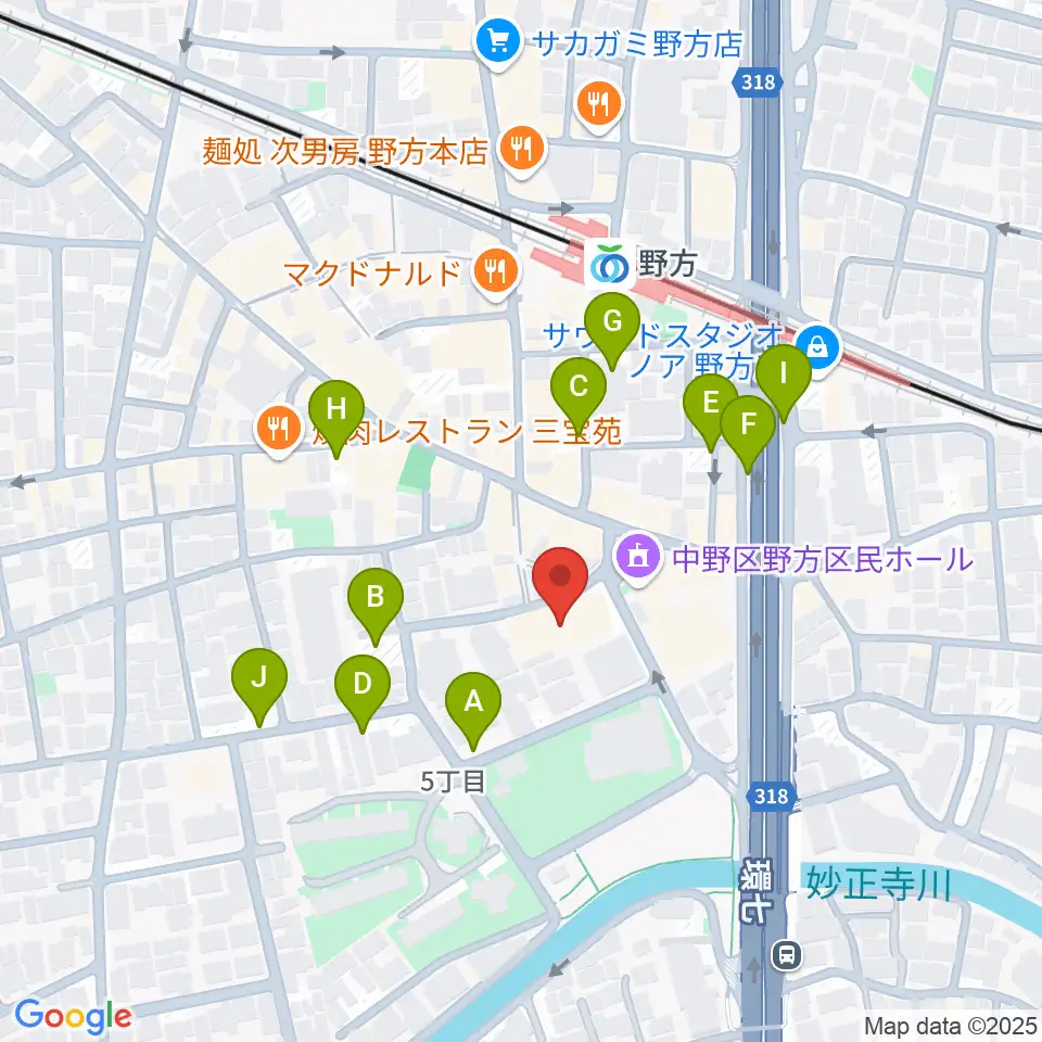 Custom Shop CANOPUS周辺の駐車場・コインパーキング一覧地図