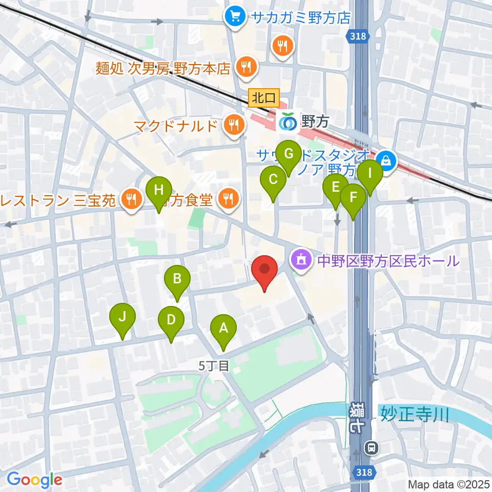 Custom Shop CANOPUS周辺の駐車場・コインパーキング一覧地図