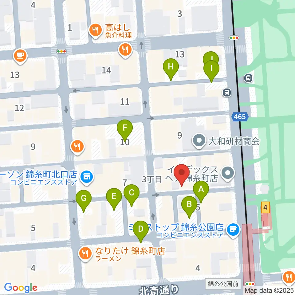 ザ・クラリネットショップ周辺の駐車場・コインパーキング一覧地図