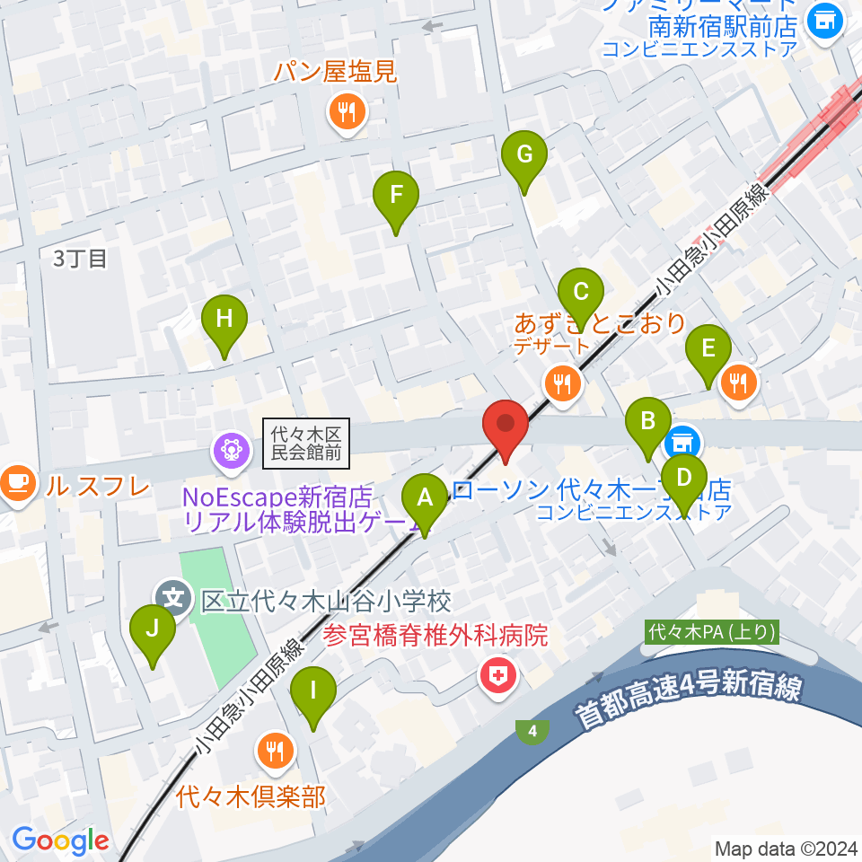 弦楽器工房高崎周辺の駐車場・コインパーキング一覧地図