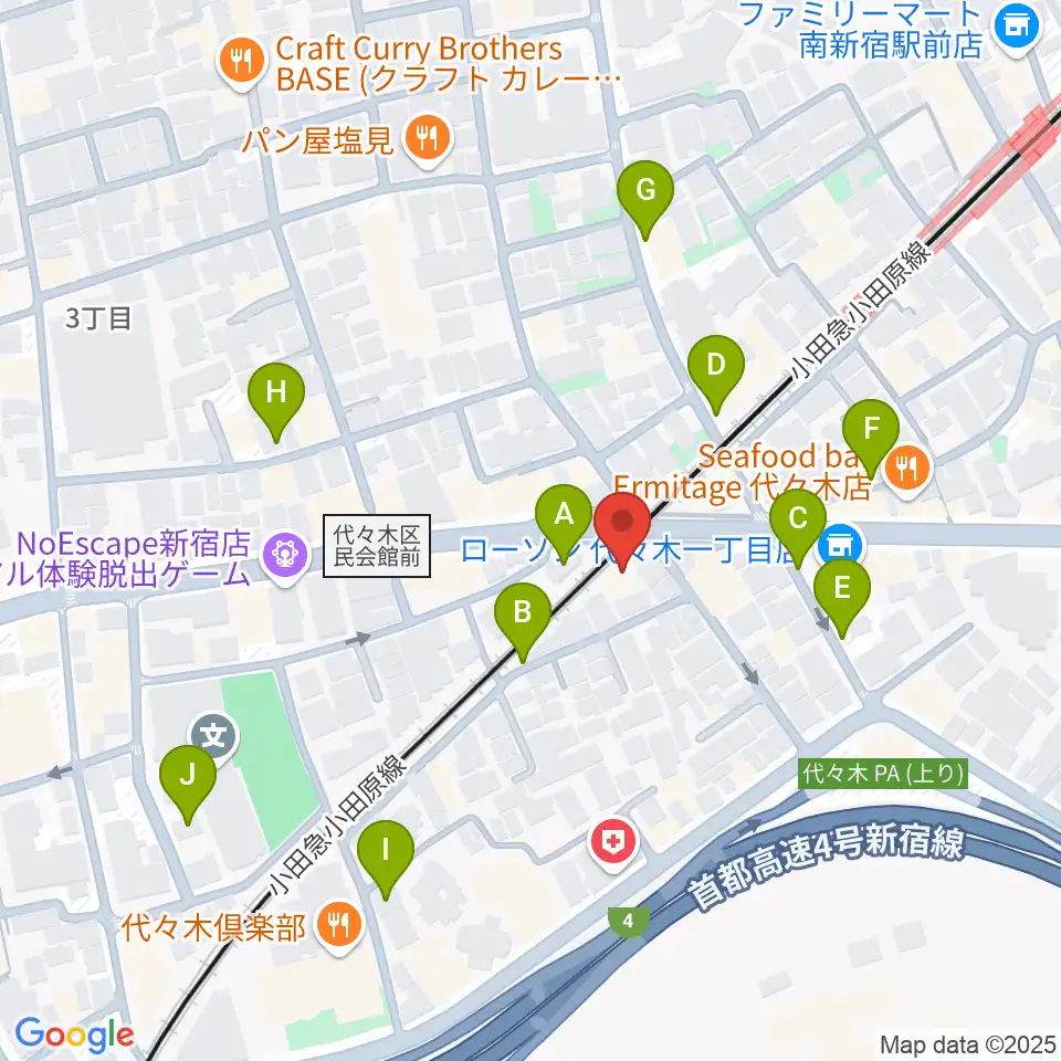 弦楽器工房高崎周辺の駐車場・コインパーキング一覧地図