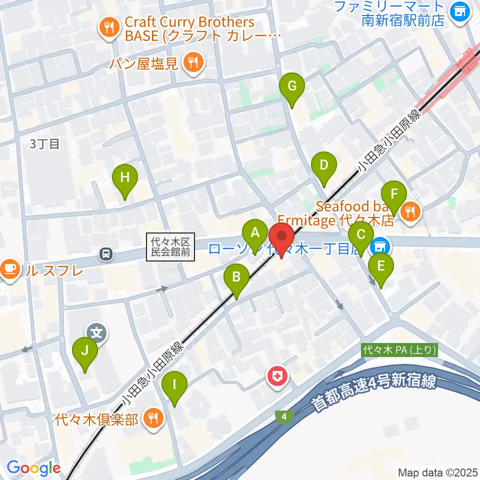 弦楽器工房高崎周辺の駐車場・コインパーキング一覧地図