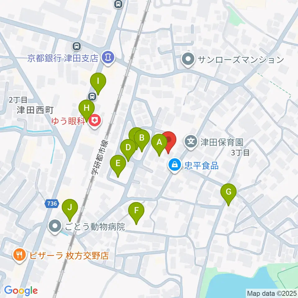 バイオリン工房クレモナ周辺の駐車場・コインパーキング一覧地図