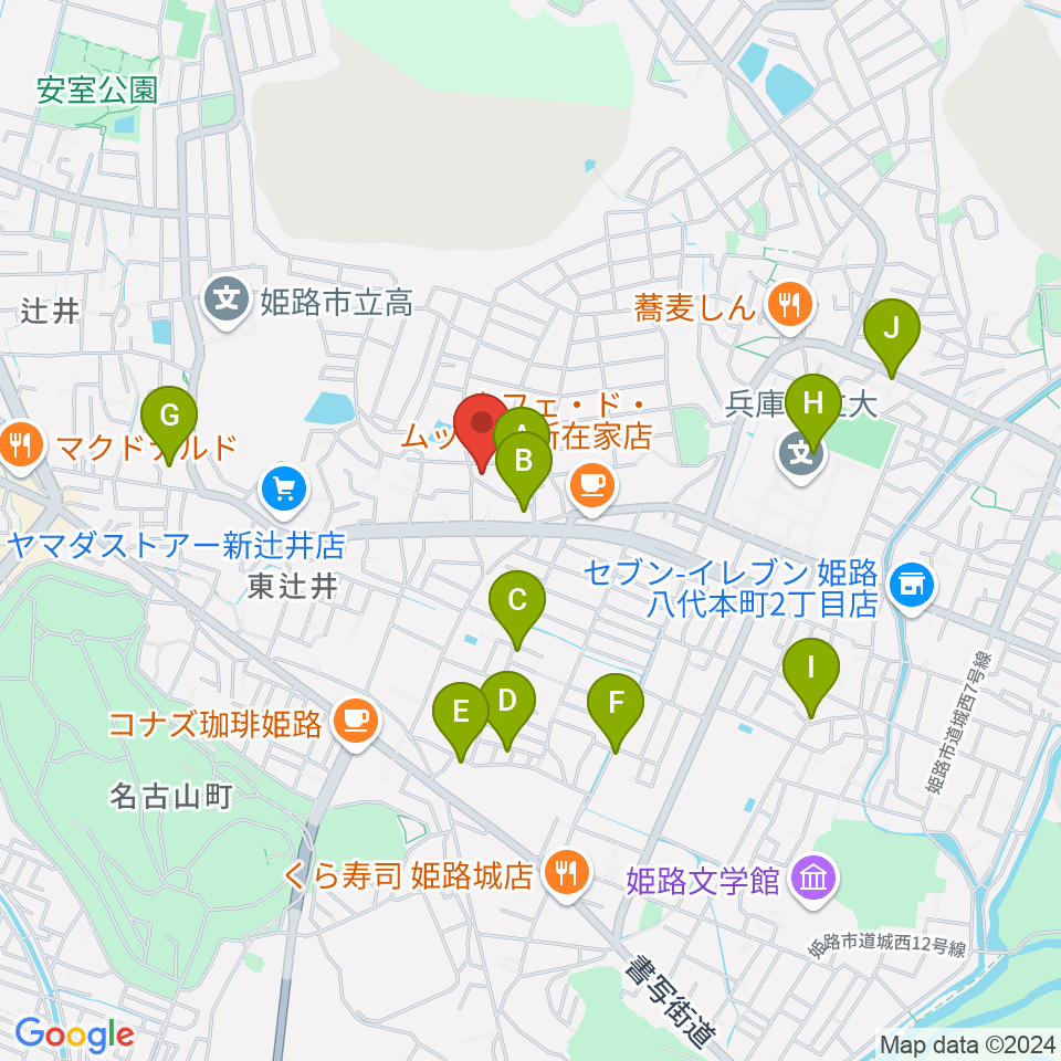 小池ピアノ調律所周辺の駐車場・コインパーキング一覧地図