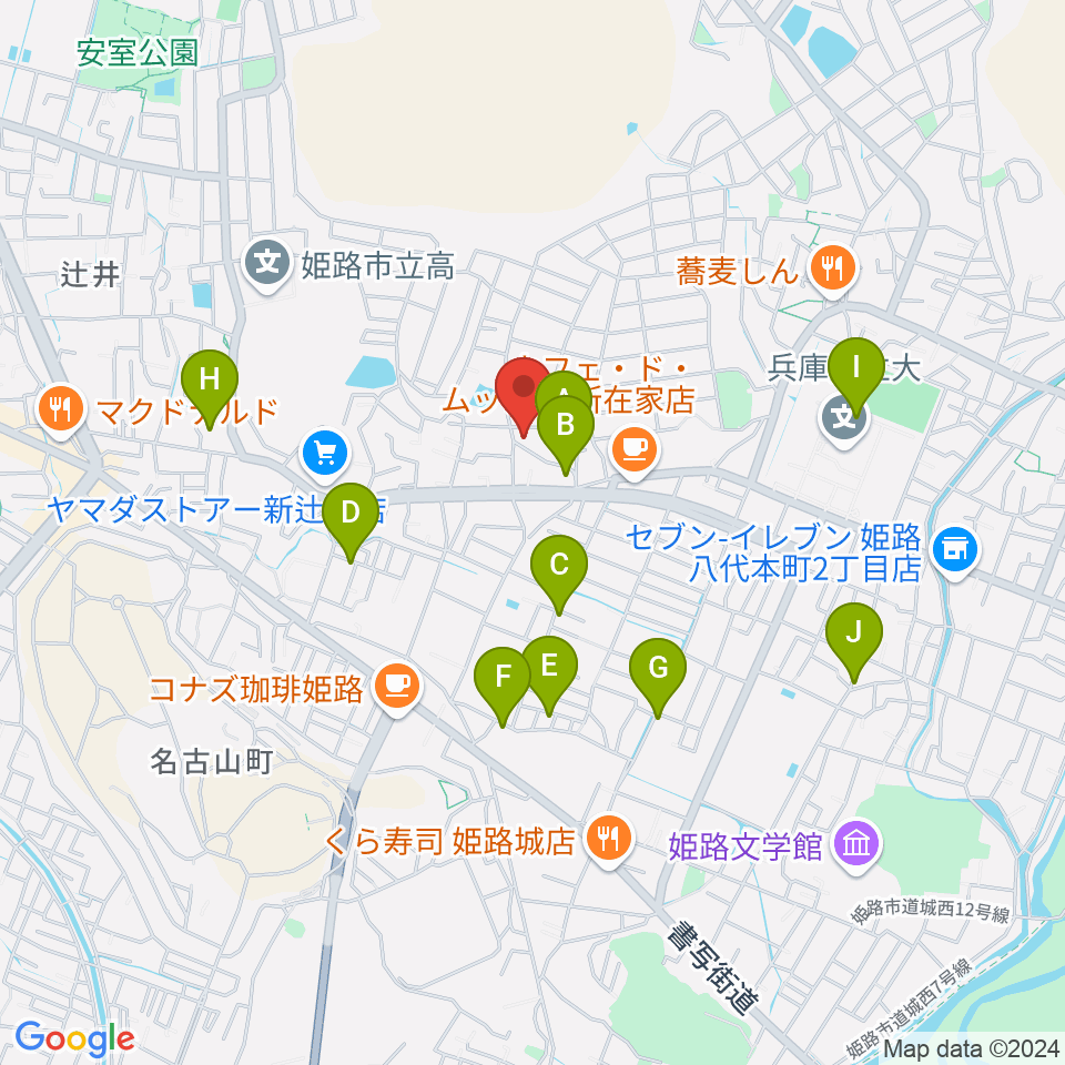 小池ピアノ調律所周辺の駐車場・コインパーキング一覧地図