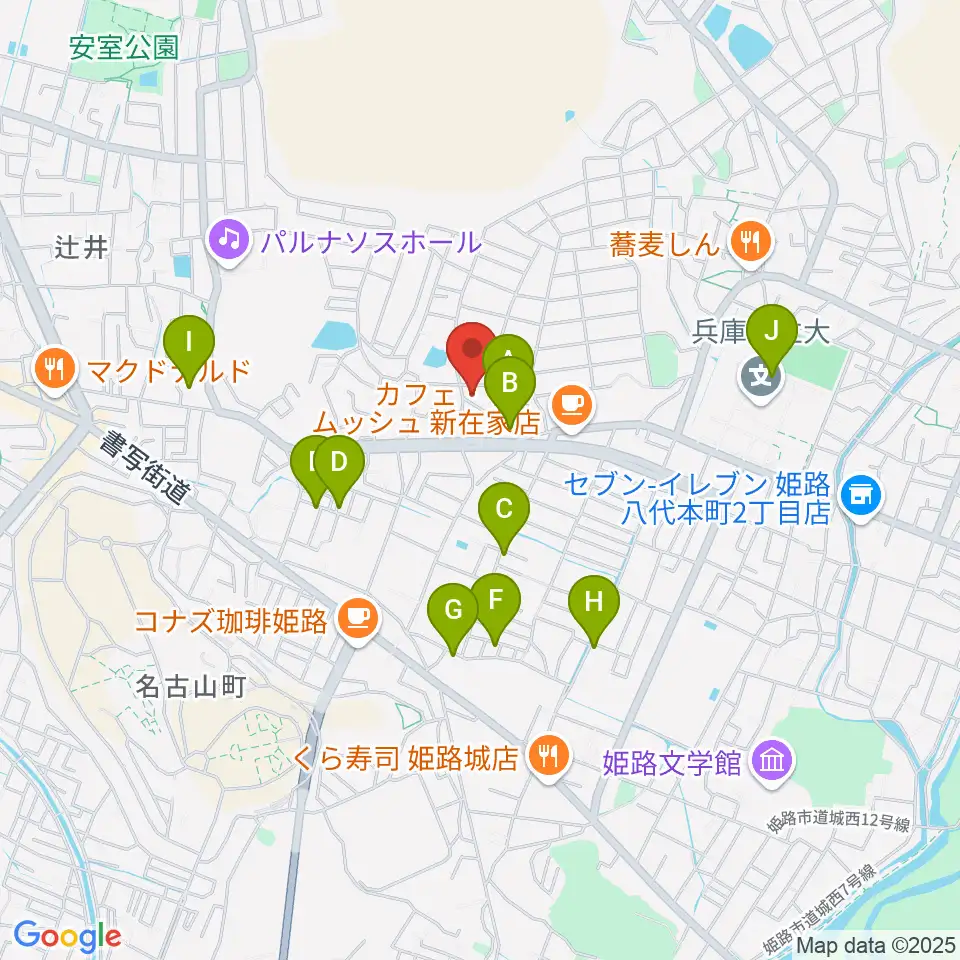 小池ピアノ調律所周辺の駐車場・コインパーキング一覧地図