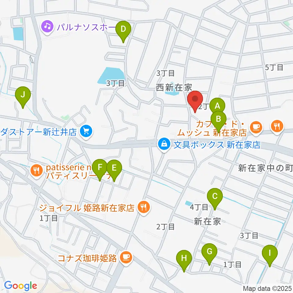 小池ピアノ調律所周辺の駐車場・コインパーキング一覧地図