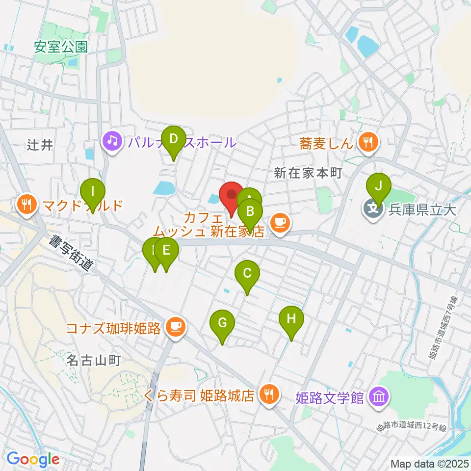 小池ピアノ調律所周辺の駐車場・コインパーキング一覧地図