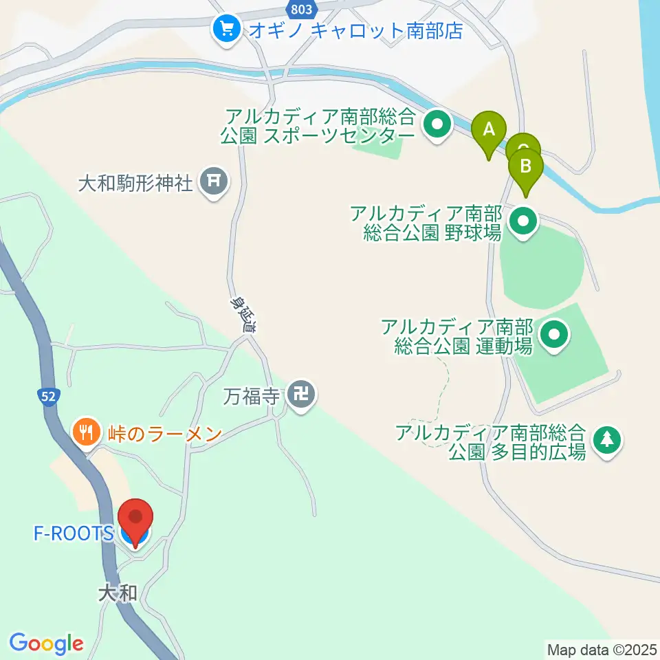 ギターリペア F-ROOTS周辺の駐車場・コインパーキング一覧地図