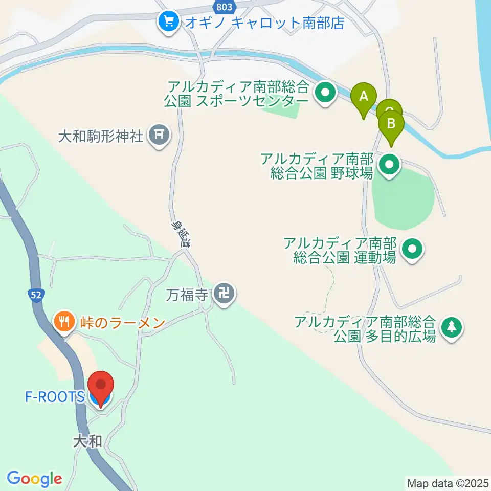 ギターリペア F-ROOTS周辺の駐車場・コインパーキング一覧地図